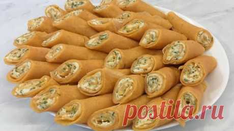 Пикантные Рулетики из Блинов на Закуску Очень Вкусно и Красиво!!! / Роллы из Блинов / Pancake Rolls