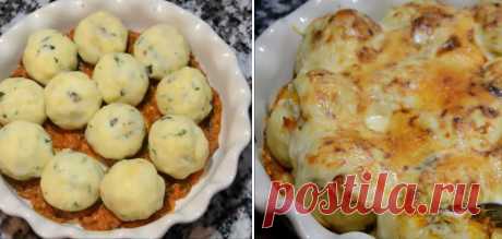 Необычная мясная запеканка к ужину под соусом бешамель На практике этот рецепт оказался очень простым и очень вкусным!
