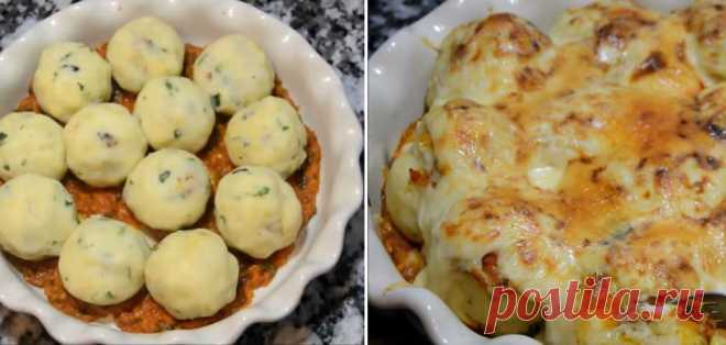 Необычная мясная запеканка к ужину под соусом бешамель На практике этот рецепт оказался очень простым и очень вкусным!