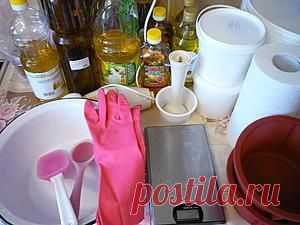 Варим сами натуральное щелочное хозяйственное мыло