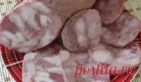 Лучший рецепт вкуснейшей домашней рубленой колбасы