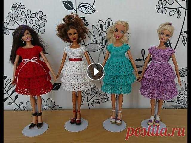 Платье с рюшами крючком. Платье с рюшами крючком....
