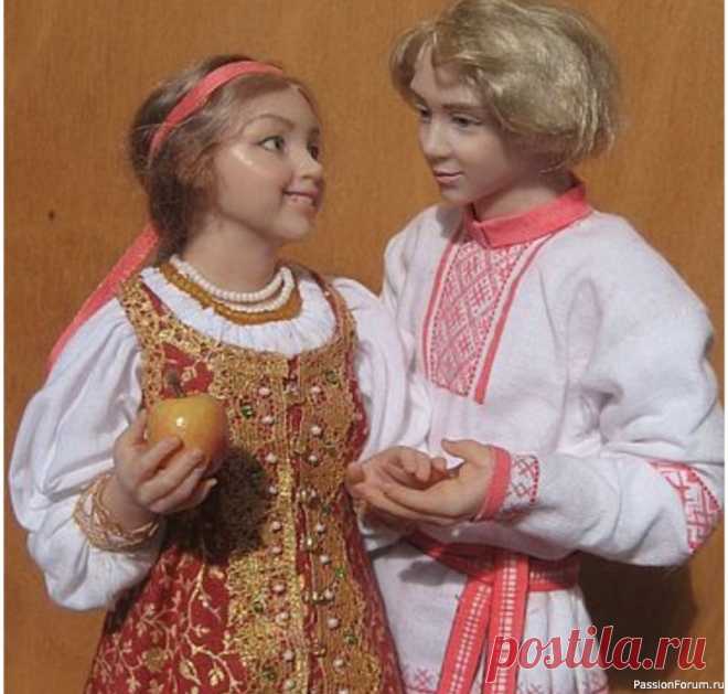 Столько тепла и доброты в чудесных куклах Елены Медведковой!