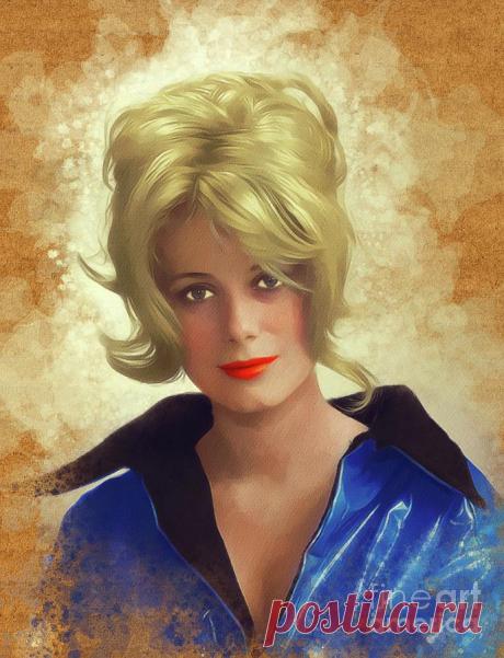 Catharine Deneuve, Vintage Actress by Esoterica Art Agency Catharine Deneuve, Vintage Actress Painting by Esoterica Art Agency