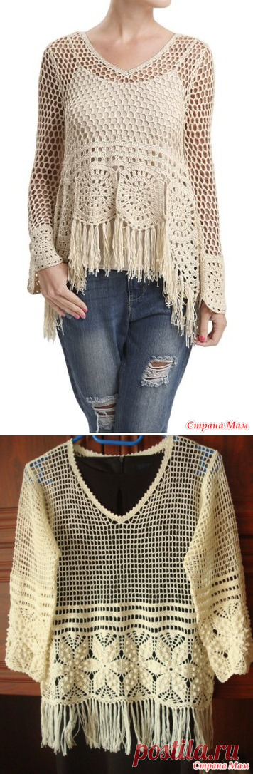 . Туника-сетка - Все в ажуре... (вязание крючком) - Страна Мам