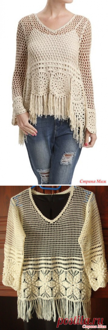 . Туника-сетка - Все в ажуре... (вязание крючком) - Страна Мам