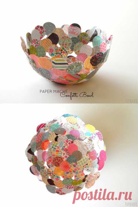 Original bol de confeti y papel maché - Muy Ingenioso