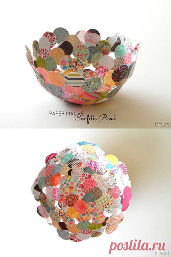 Original bol de confeti y papel maché - Muy Ingenioso