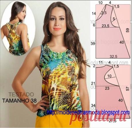Blusa Básica- Moldes Moda por Medida