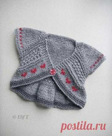 Очаровательное бесшовное болеро для девочки