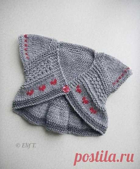 Очаровательное бесшовное болеро для девочки