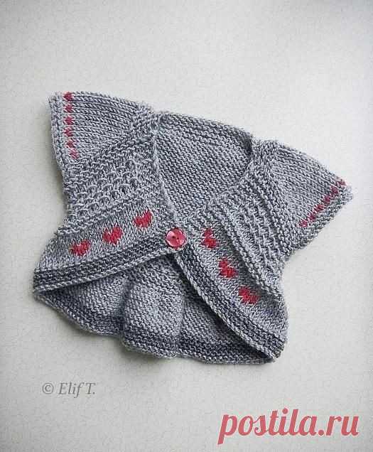 Очаровательное бесшовное болеро для девочки