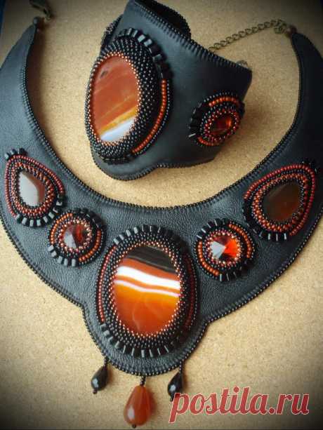 Комплект &quot;Вечерняя заря&quot; | biser.info - всё о бисере и бисерном творчестве