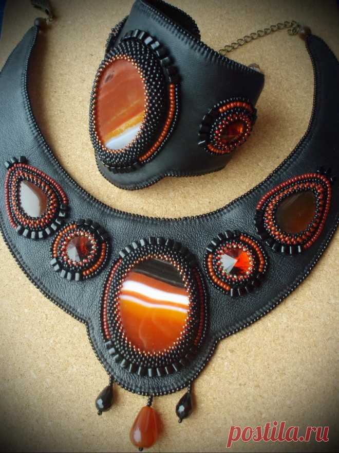 Комплект "Вечерняя заря" | biser.info - всё о бисере и бисерном творчестве