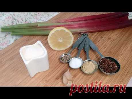 Рецепт кисло-сладкого соуса из ревеня.