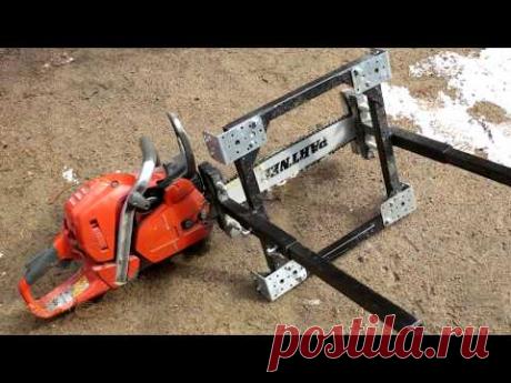 Каретка для продольного распила бревен