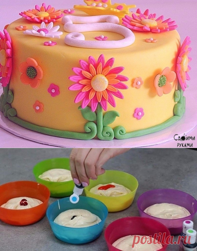 Сахарная кулинарная мастика для цветов и других украшений
