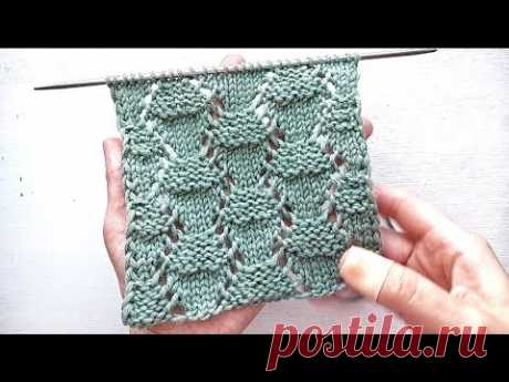 Лёгкий рельефный ажур для вязания свитера, пледа