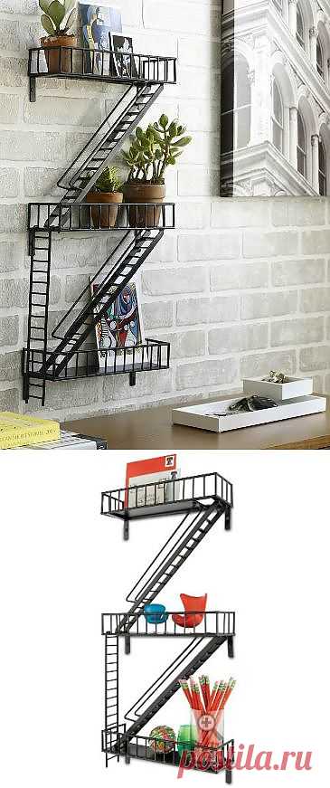 Полки с пожарными лестницами / Мебель / Модный сайт о стильной переделке одежды и интерьера