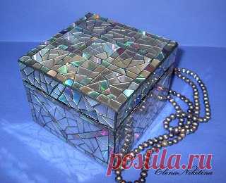 Шкатулка из CD дисков. Идея.