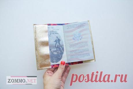 Кожаная обложка для паспорта с тканевой подкладкой своими руками