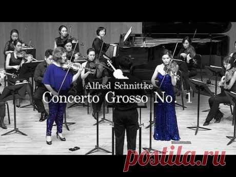 Alfred Schnittke : Concerto Grosso No.1 for two violins
I. Preludio 0:00
II. Toccata 5:20
III. Recitativo 10:12
IV. Cadenza 17:45
V. Rondo 20:18

Vn. Jinjoo Cho & Gyoon Kim
Conductor : Seokwon Hong
Ensemble TIMF

2019. 8. 21
IBK Chamber Hall