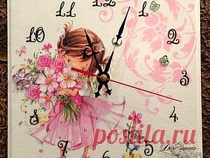 Часы «Маленькая Кокетка» - Ярмарка Мастеров - ручная работа, handmade