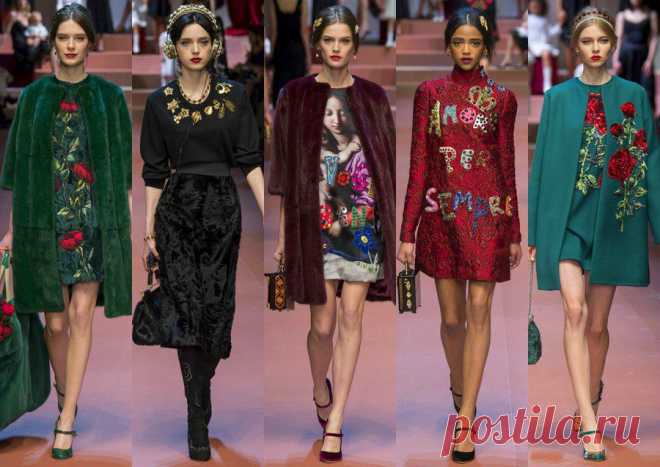 Очень! Очень! Яркая коллекция Dolce & Gabbana осень-зима 2015/2016