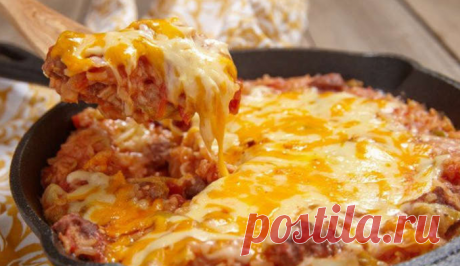 Запеканка с мясным фаршем и картофелем