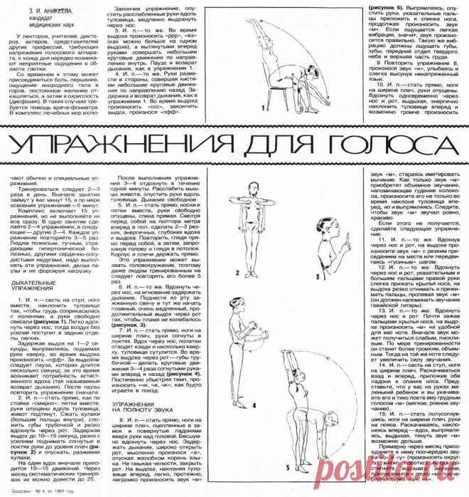 Упражнения для голоса