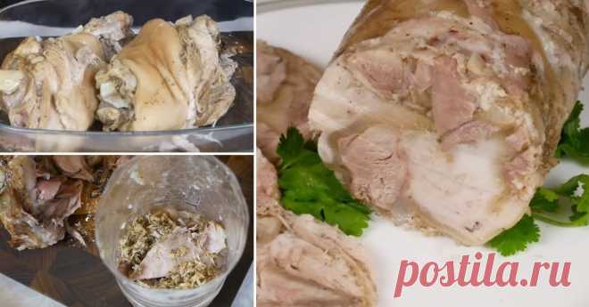 Зельц из свиной рульки — CookingPad