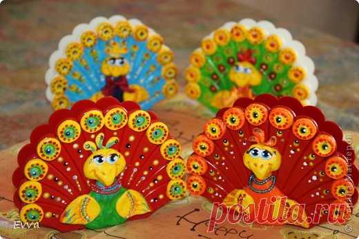 Pavos reales-servilleta.