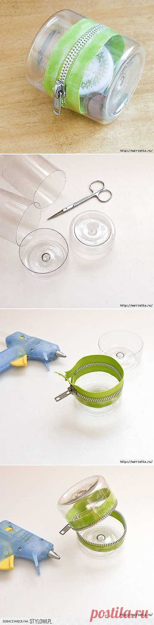 DIY Simple Plastic Bottle Storage Box DIY Projects | Us… na Stylowi.pl