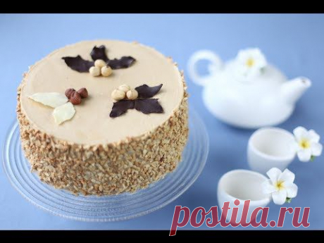 ▶ Кофейно-ореховый торт - YouTube