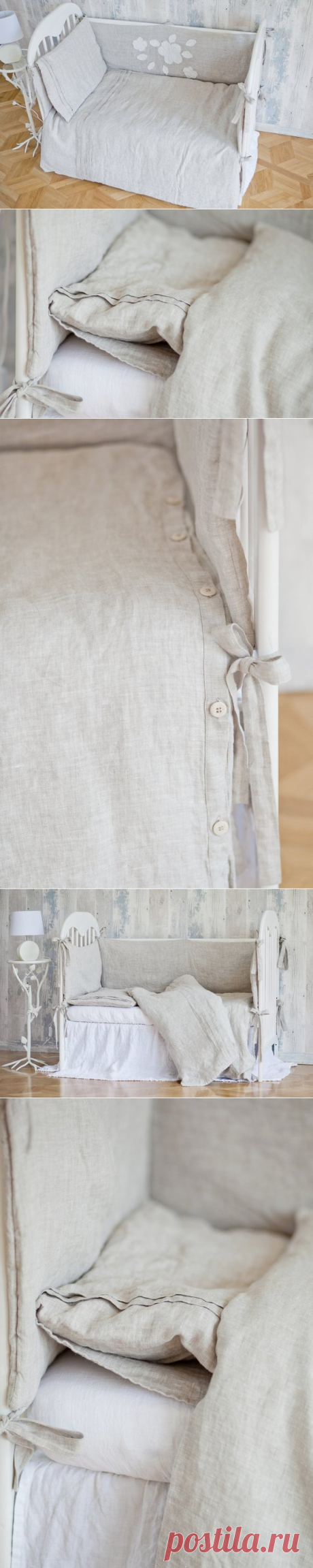 Linen Set for Toddlers Flax Bedding for Babies Infants | Etsy