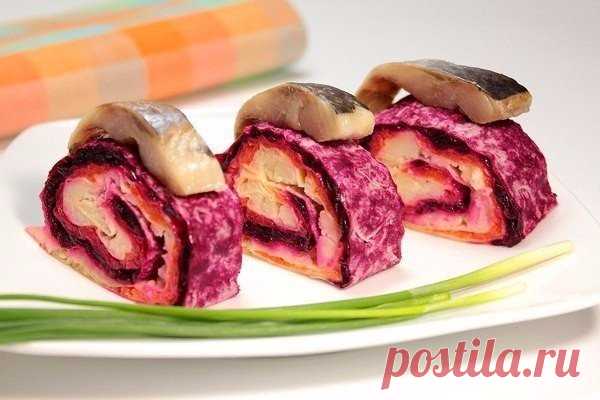«Селедка под шубой» в лаваше — вкусно и необычно!