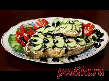 Очень Вкусная Фаршированная Рыба  из замороженной трески