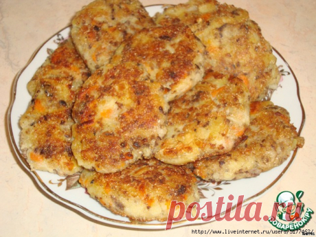 Котлеты из рыбных консервов и картофеля