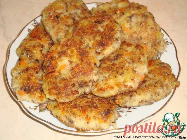 Котлеты из рыбных консервов и картофеля