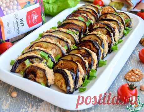 Баклажаны с нутовым паштетом – кулинарный рецепт