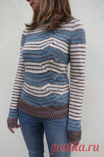 Миссони сбоку - было бы классно на юбке. Ravelry: knitcou2ure's twist again and again