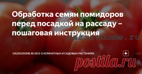 Обработка семян помидоров перед посадкой на рассаду – пошаговая инструкция Подготовка семян томатов к посеву на рассаду является одним из главных шагов на пути к хорошему урожаю. Никакой обработки и замачивания не требует только посевной материал, который уже обработан производителем. Остальные семена обязательно дезинфицируют (обеззараживают), при необходимости – закаливают, а чтобы всходы появились быстрее – замачивают в стимуляторах роста или проращивают. Не забудьте