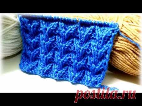 Красивый рельефный узор спицами для кардигана.Beautiful embossed cardigan pattern. - YouTube