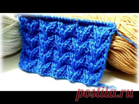 Красивый рельефный узор спицами для кардигана.Beautiful embossed cardigan pattern. - YouTube