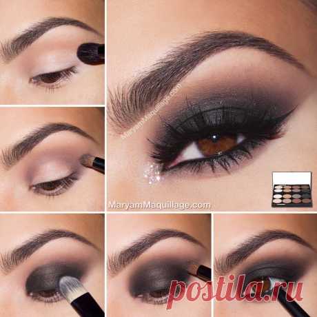 Классический дымчатый макияж Smokey Eye: