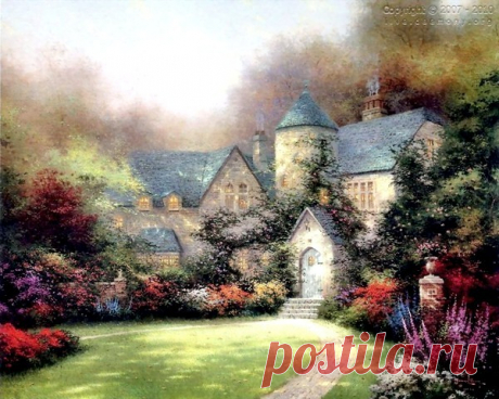 живопись Thomas Kinkade - 69 фото. Фотографии Валентин Иванов.