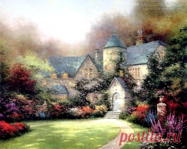 живопись Thomas Kinkade - 69 фото. Фотографии Валентин Иванов.