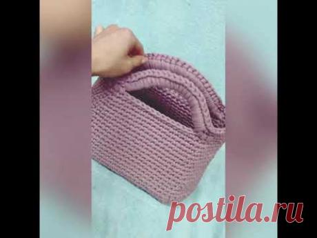 Сумка-тоут из трикотажной пряжи