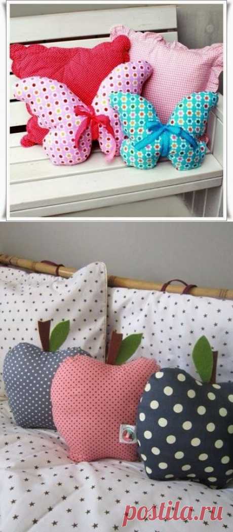 Идеи для подушек + ВЫКРОЙКИ / Разнообразные игрушки ручной работы / PassionForum - мастер-классы по рукоделию