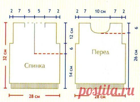 Вязание спицами. Описание детской модели со схемой и выкройкой. Комплект на 6-9 месяцев: джемпер с застежкой-молнией на спине и штанишки связанные лицевой гладью. На рисунке показан только детский джемпер, для взрослых моделей следует использовать схему кофты. Размер свитера: 3 месяца (61/62). Размер штанишек: на 4 года (87/88). Вам потребуется: 100 г пряжи цвета розовой глины (100% хлопка, 95 м/50 г), спицы No 3,5. Узоры и вязки: Лицевая гладь: лиц. РЯДЫ – в лицевых рядах вязать лиц. Петли, и…